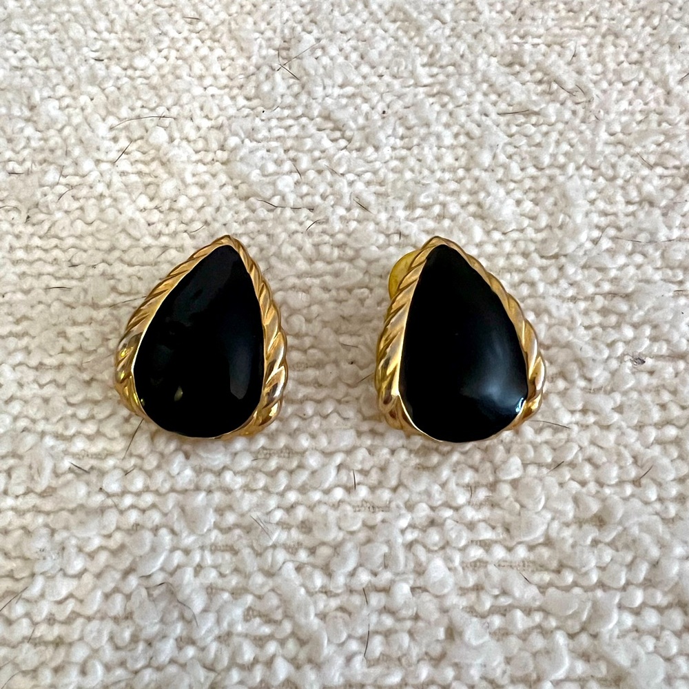 Vintage Enamel Earrings